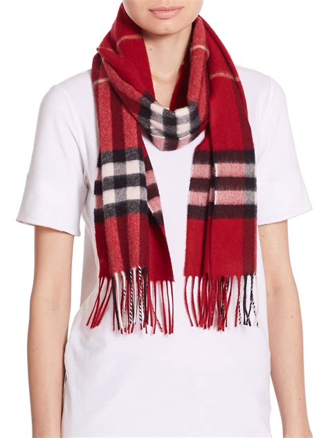 burberry prorsum parade red scarf|Burberry Half Mega Check Cashmere Scarf, Parade Red.